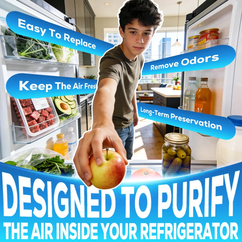 Funmit W10311524 AIR1 Refrigerator Air Filter Cartridge Replacement for Whirlpool Kenmore Refrigerator Compatible with Fresh Flow Refrigerator Air Filter, White, 6 Pack by Funmit - Image 4